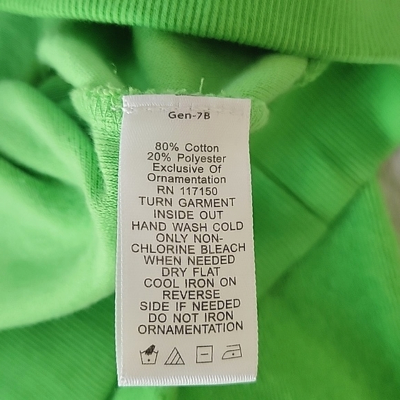 Vintage Quacker Factory Lime Green Top - 1X - Picture 6 of 6